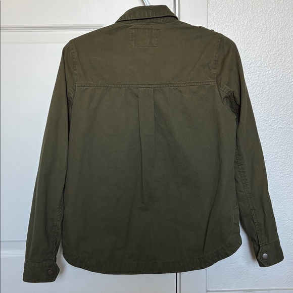 Women’s Olive Utility Canvas Jacket Size S 100% Cotton - Picture 4 of 10